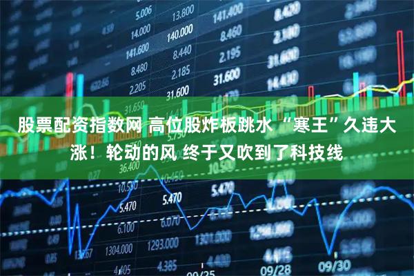 股票配资指数网 高位股炸板跳水 “寒王”久违大涨！轮动的风 终于又吹到了科技线