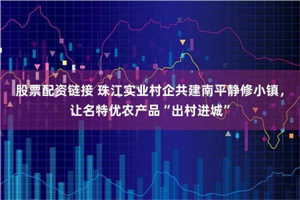 股票配资链接 珠江实业村企共建南平静修小镇，让名特优农产品“出村进城”